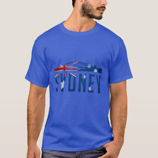 Sydney Australia city silhouette design friend T-Shirt