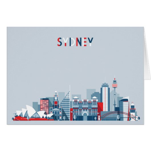 Sydney Australia City Skyline (Front Horizontal)