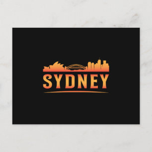 Sydney Australia City Skyline Cityscape Funny Gift Postcard