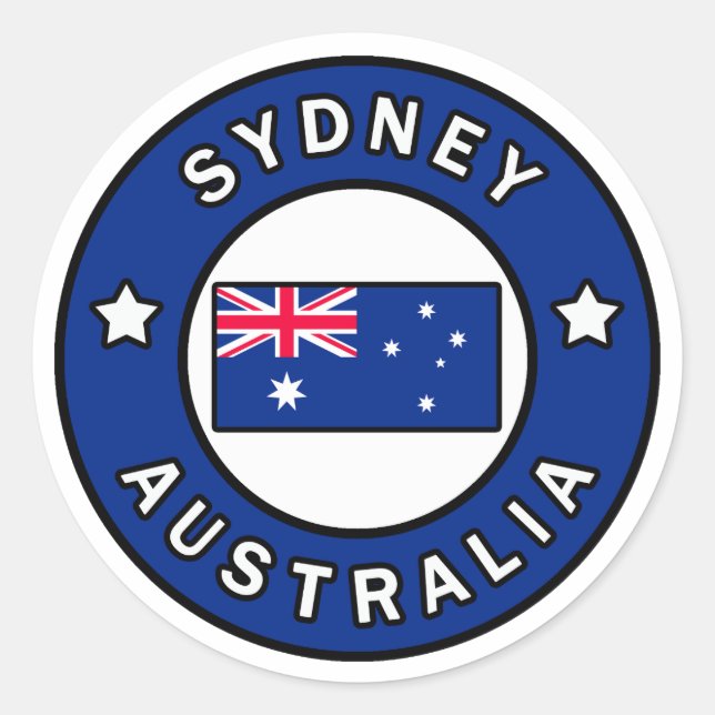 Sydney Australia Classic Round Sticker (Front)