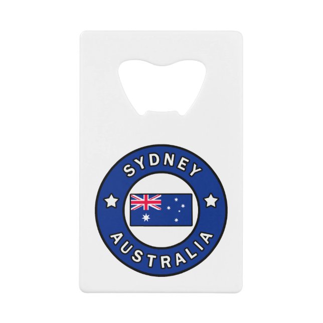 Sydney Australia Credit Card Bottle Opener (Front)