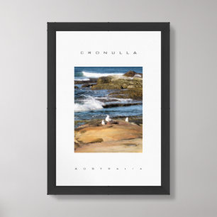 Sydney Australia Cronulla Beach Travel Framed Art