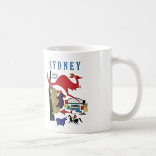 Sydney Australia Cute Fun Travel Souvenir Coffee Mug