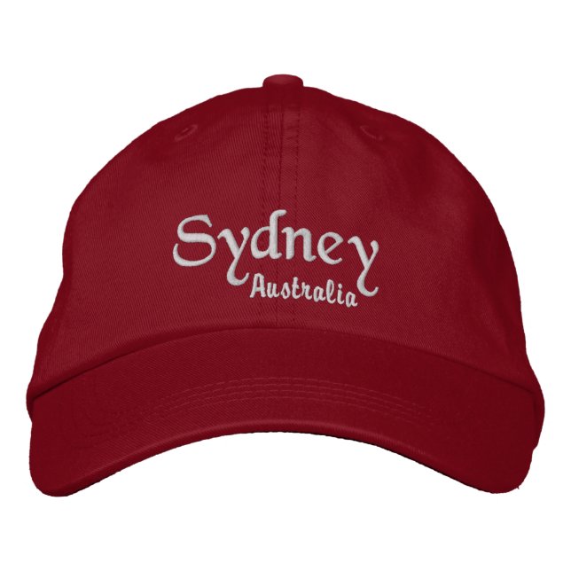 Sydney Australia Embroidered Baseball Cap (Front)