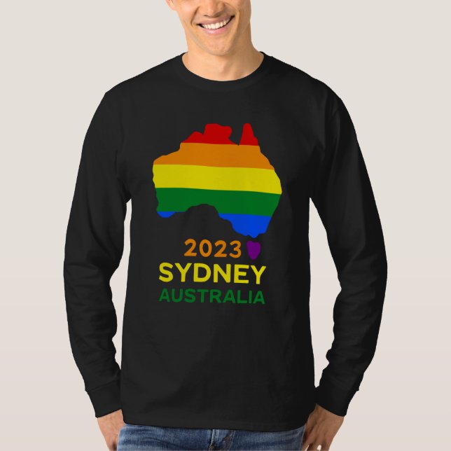 Sydney Australia Gay and Lesbian Pride T-Shirt (Front)