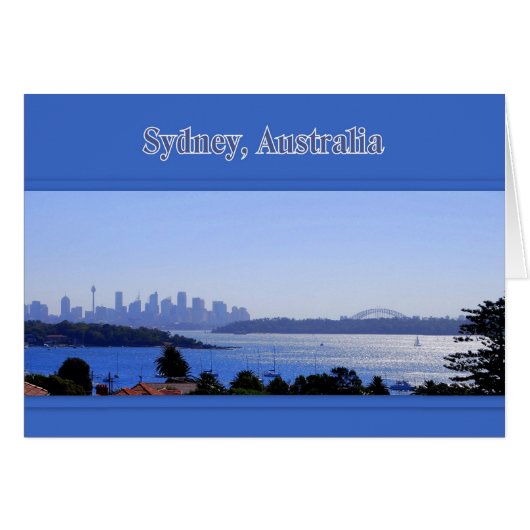 Sydney, Australia, Harbor Card (Front Horizontal)