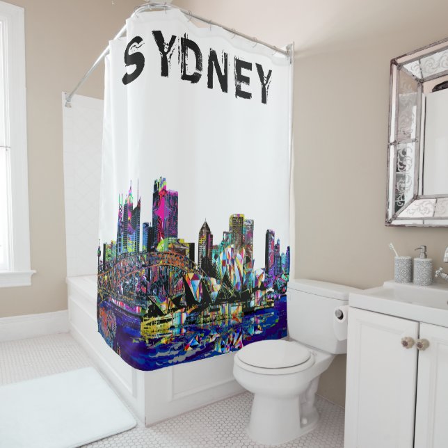 Sydney, Australia in graffiti Shower Curtain (In Situ)