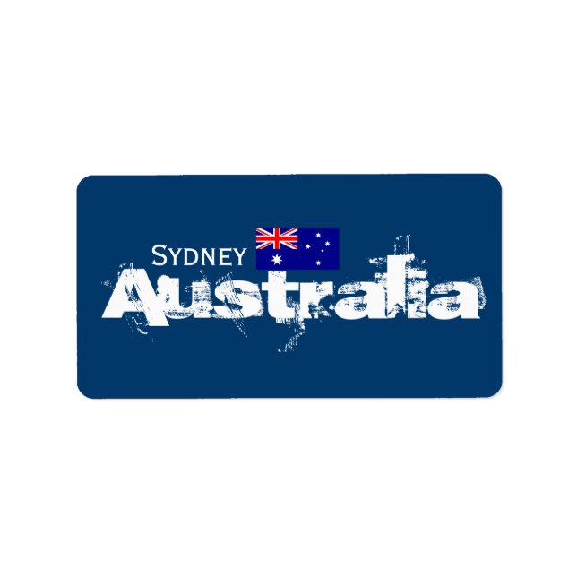 Sydney, Australia Labels (Front)