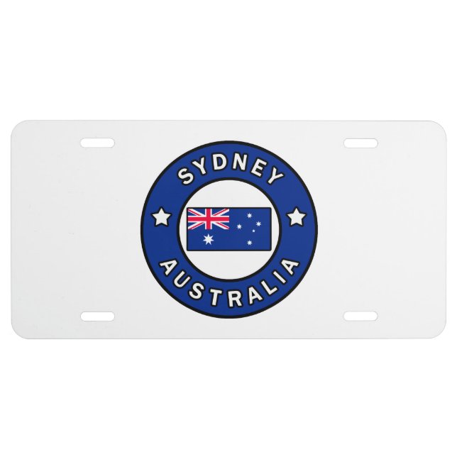 Sydney Australia License Plate (Front)
