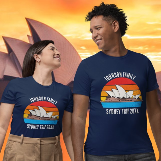 Sydney Australia Opera House Custom Family Trip T-Shirt (Creator Uploaded)
