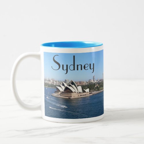 Sydney Australia Opera House Harbour Skyline Two_Tone Coffee Mug