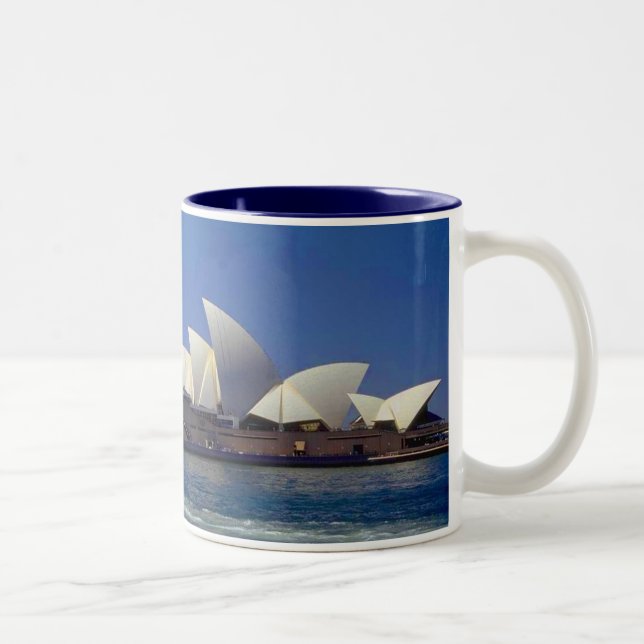 Sydney Australia Opera House Travel Two-Tone Coffee Mug (Right)