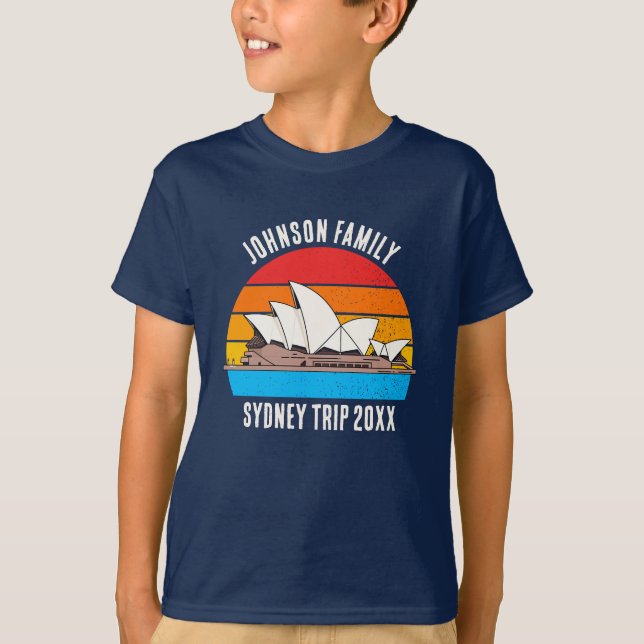 Sydney Australia Opera House Trip Custom Kids T-Shirt (Front)