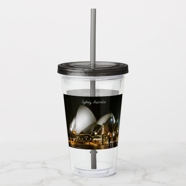 Sydney Australia opera house tumbler (Front)