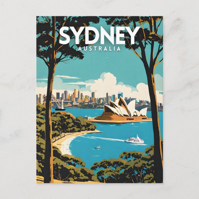 Sydney Australia Postcard (Front)