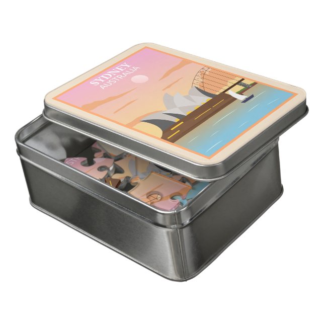 Sydney Australia Postcard Jigsaw Puzzle (Lid Open)