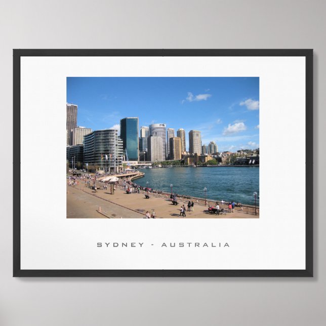 Sydney Australia Travel Framed Art (Framed Front)