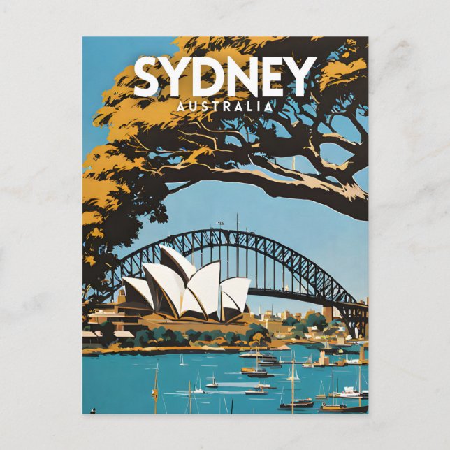 Sydney Australia Travel Postcard (Front)