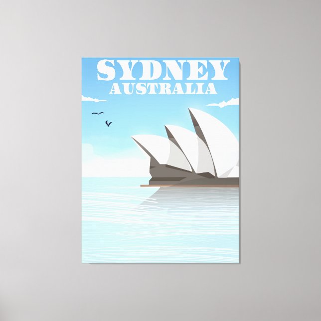 Sydney Australia Travel poster Canvas Print (Front)