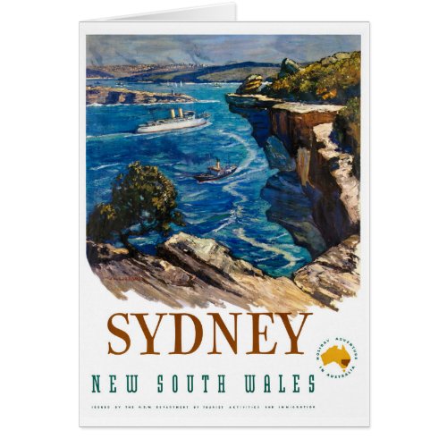 Sydney Australia Vintage Poster Restored