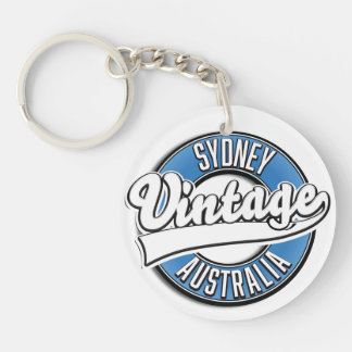 Sydney Australia Vintage style logo Keychain