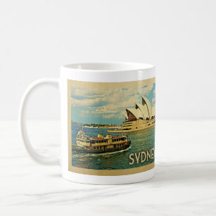 Sydney Australia Vintage Travel Coffee Mug