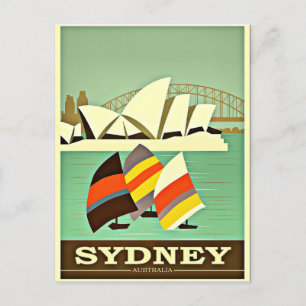 Sydney, Australia, vintage travel Postcard