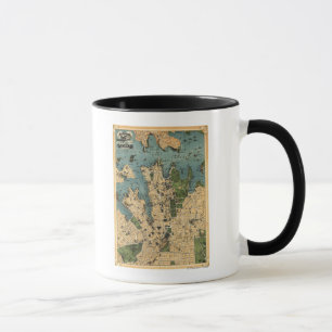 Sydney, AustraliaPanoramic Map Mug