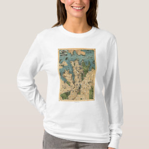 Sydney, AustraliaPanoramic Map T-Shirt