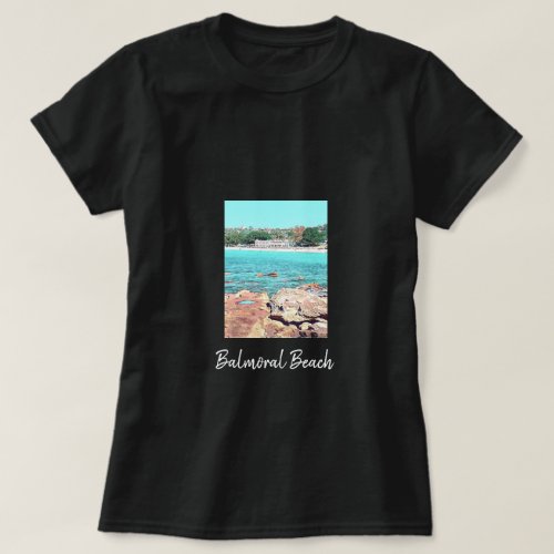 Sydney Balmoral Beach retro Bathers Pavillion T_Shirt