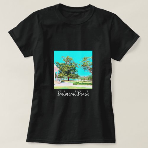 Sydney Balmoral Beach white Rotunda T_Shirt