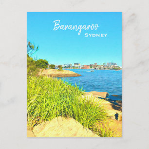 Sydney Barangaroo scenic travel Postcard