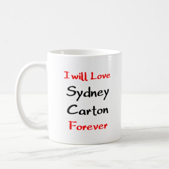 sydney carton coffee mug (Left)