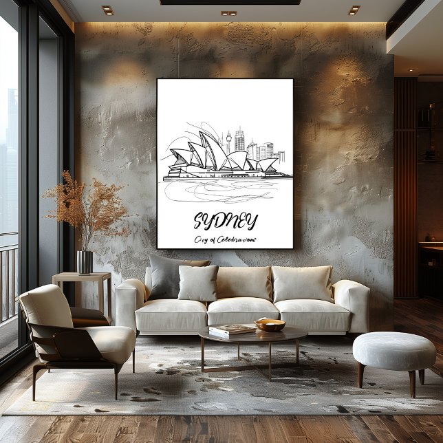 Sydney: Celebration City - Linear Art Poster (Creator Uploaded)