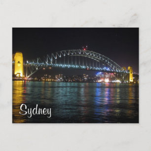 sydney coat hanger night postcard