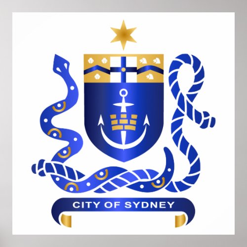 Sydney coat of arms poster