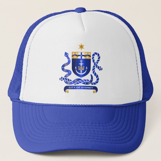 Sydney coat of arms trucker hat (Front)