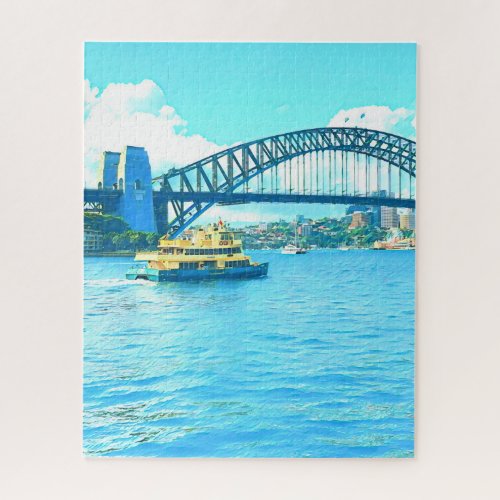 Sydney Ferry Harbour Bridge Jigsaw Puzzle