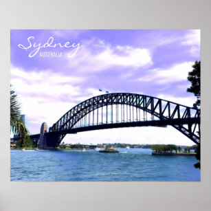 Sydney Ferry Harbour Bridge Poster