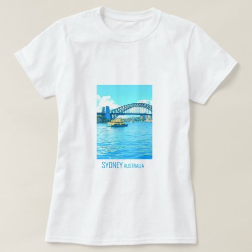 Sydney Ferry Harbour Bridge T_Shirt