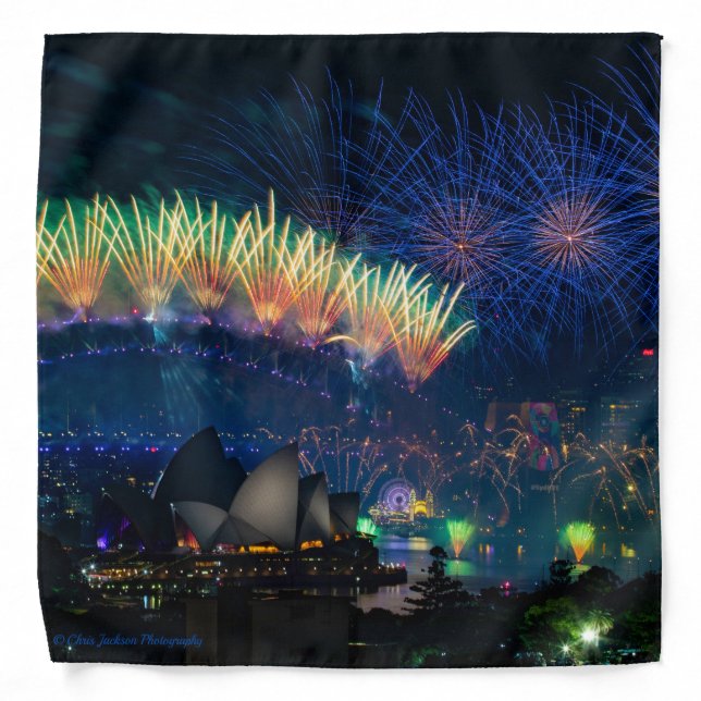 Sydney Fireworks Bandana (Front)