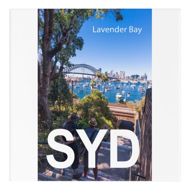 Sydney from Lavender Bay Acrylic Print (Front)