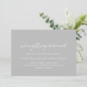Sydney Gray Modern Wedding Invitation