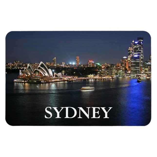 Sydney Harbor at Circular Quay Magnet (Horizontal)