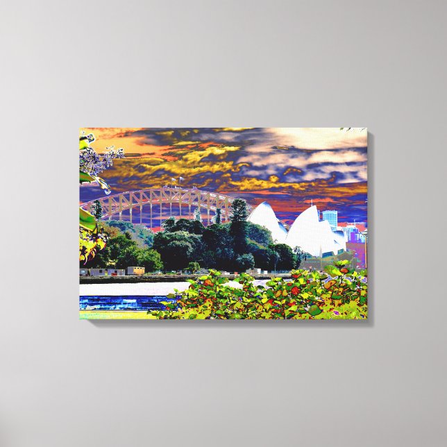 Sydney Harbor Bridge and Opera House Canvas Print (Front)