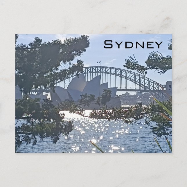 Sydney Harbor Bridge and Opera House Postcard (Front)
