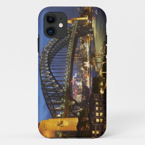 Sydney Harbor Bridge and Park Hyatt Sydney Hotel iPhone 11 Case