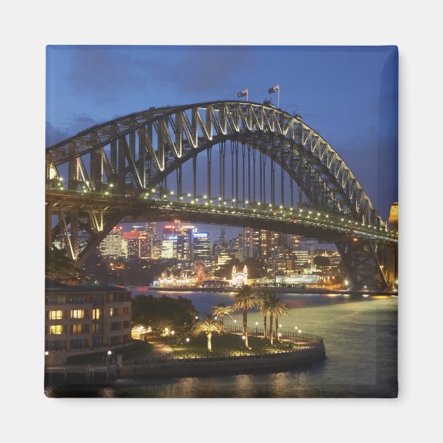 Sydney Harbor Bridge and Park Hyatt Sydney Hotel Magnet (Front)