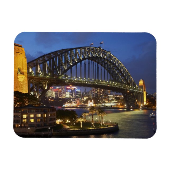 Sydney Harbor Bridge and Park Hyatt Sydney Hotel Magnet (Horizontal)