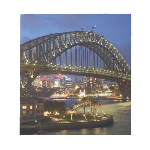 Sydney Harbor Bridge and Park Hyatt Sydney Hotel Notepad